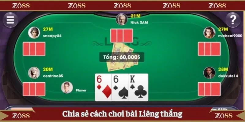 Chia sẻ cách chơi bài Liêng thắng