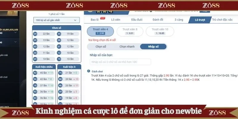 Kinh nghiệm cá cược lô đề đơn giản cho newbie