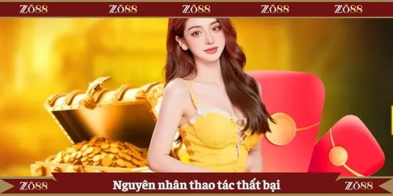 Nguyên nhân thao tác tạo tài khoản Zo88 thất bại